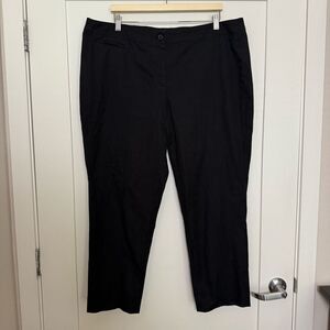 J Jill Dress Pants Womens Sz 18 Petite Black Straight Leg Office Casual Career